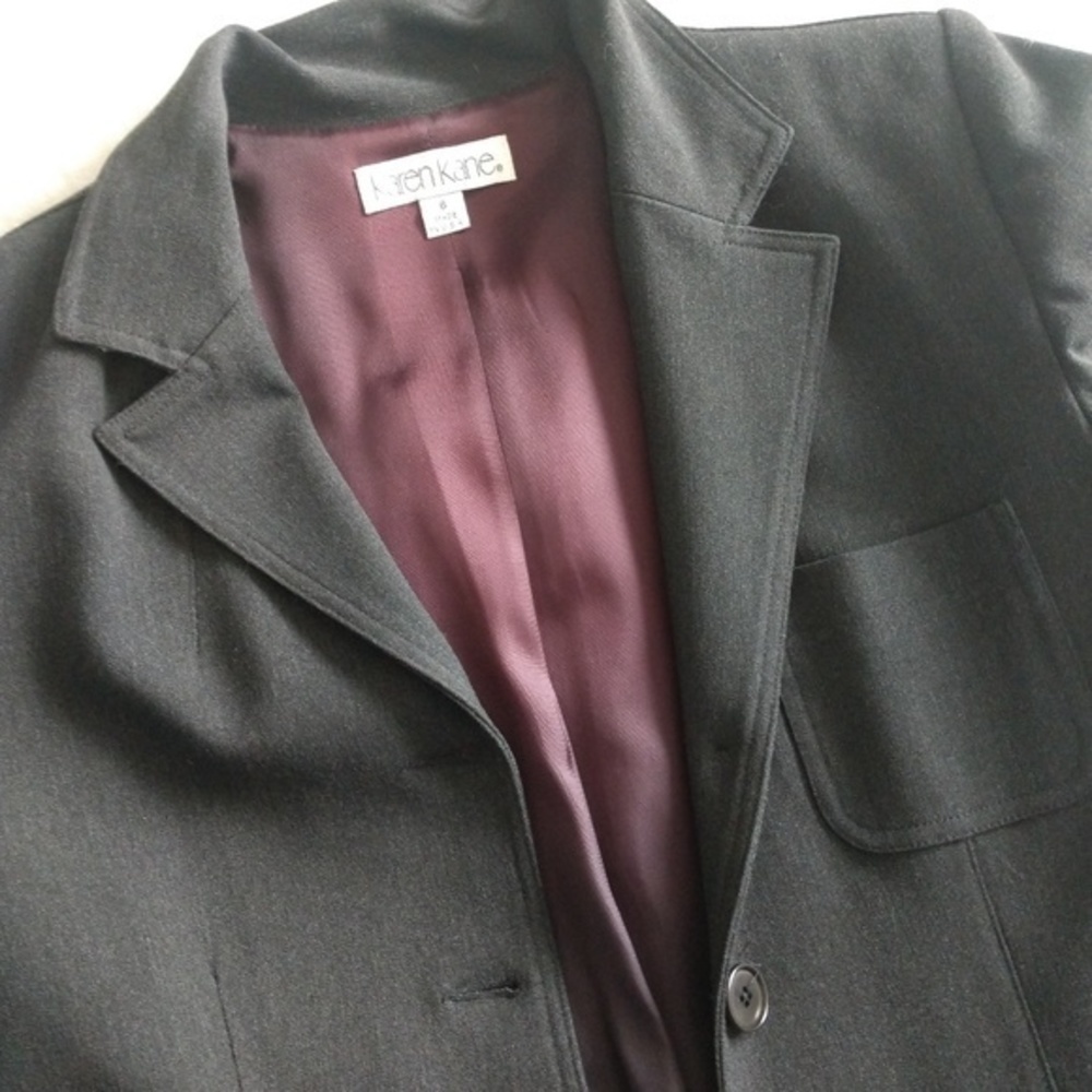 Karen Kane Gray Blazer/Jacket. - Picture 2 of 8